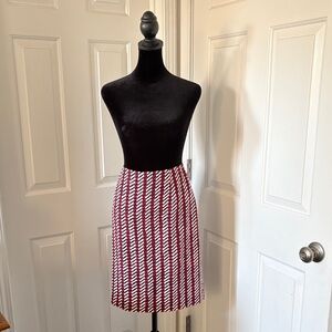Ann Taylor Silk Knee Length Pencil Skirt